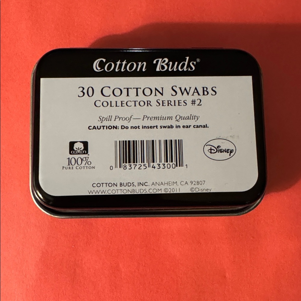 Disney Black and White Cotton Buds Tin - Picture 2 of 3